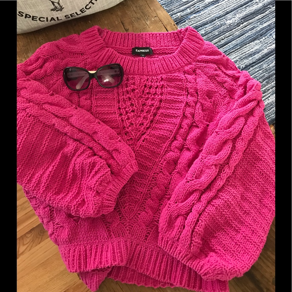 🌵🌸Express Fuchsia🌸 Chenille Sweater